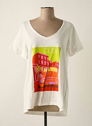 T-shirt blanc CREAM pour femme