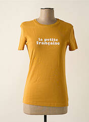 T-shirt jaune LA PETITE FRANCAISE pour femme seconde vue