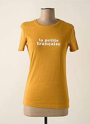 T-shirt jaune LA PETITE FRANCAISE pour femme