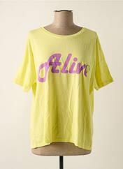 T-shirt jaune ONE TEE pour femme seconde vue