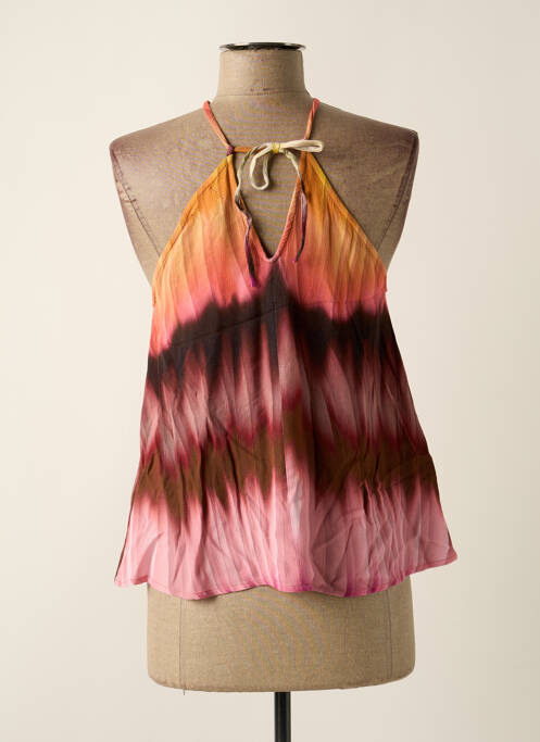 Top orange LE SUN pour femme