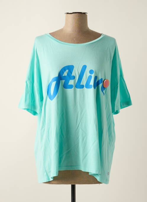 T-shirt bleu ONE TEE pour femme