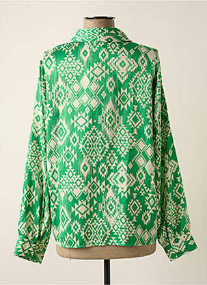 Chemisier imprimé fantaisie manches longues vert VERO MODA femme
