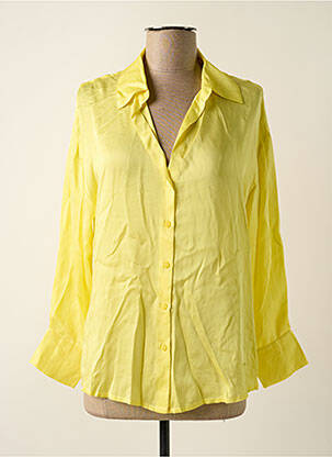 Chemisier coupe droite manches longues jaune LE SUN femme