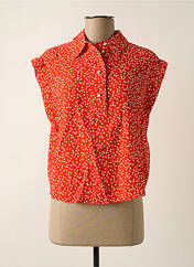 Blouse orange PIECES pour femme seconde vue