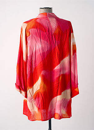 Veste kimono imprimé tie and dye orange VERO MODA femme