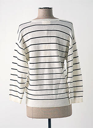 Gilet manches longues manches 3/4 blanc CREAM femme