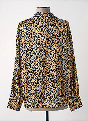 Chemisier coupe droite manches longues beige VERO MODA femme