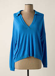 Pull bleu PLEASE pour femme seconde vue