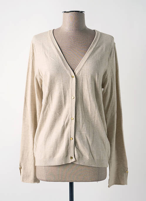 Gilet manches longues beige CREAM pour femme