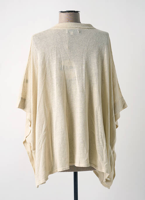 Gilet manches courtes beige A.POIL pour femme