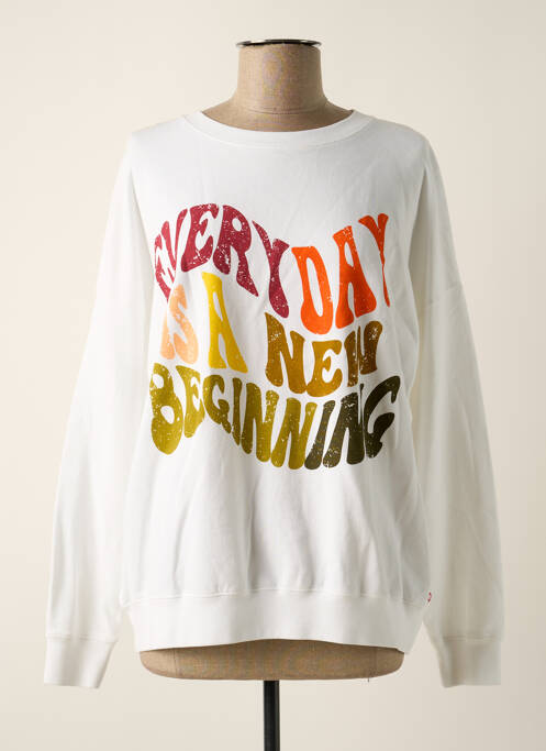 Sweat-shirt blanc ONE TEE pour femme