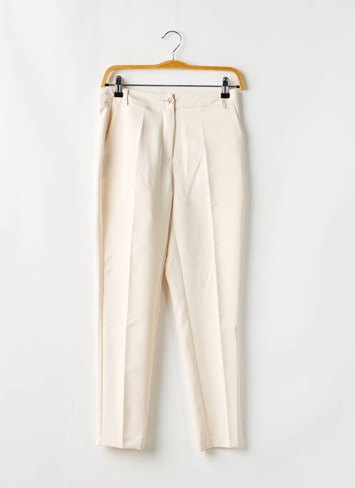 Pantalon slim beige FRACOMINA pour femme