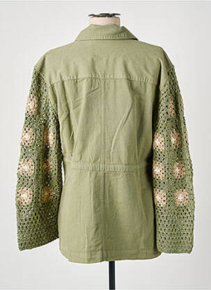 Veste casual coupe droite vert CREAM femme