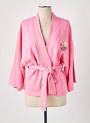 Veste casual poches rose ONE TEE femme