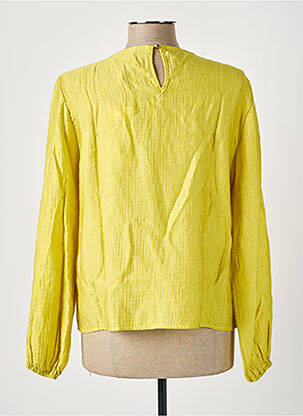 Blouse col rond manches longues jaune CREAM femme