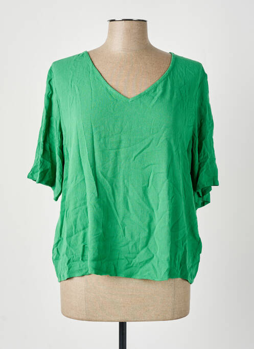 Top vert ICHI pour femme