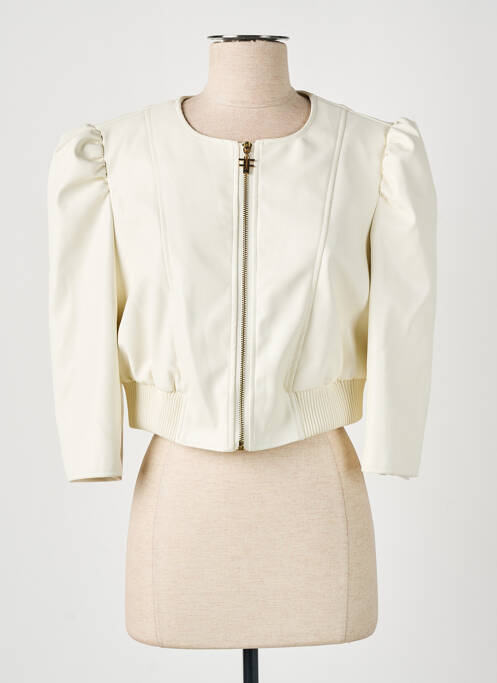 Veste simili cuir blanc FRACOMINA pour femme