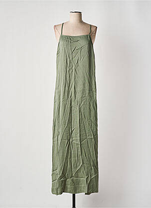 Robe longue vert PIECES pour femme