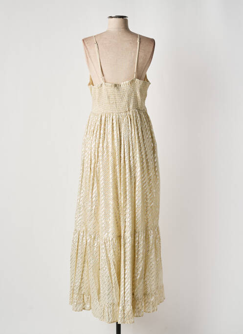 Robe longue beige PURPLE QUEEN pour femme