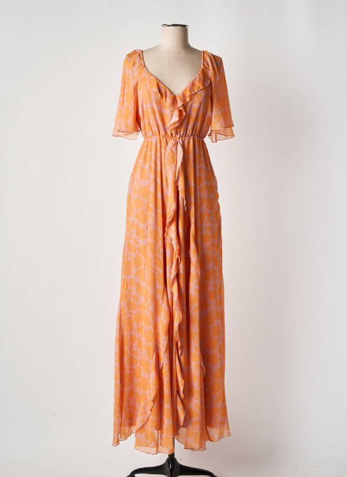 Robe longue orange RELISH pour femme