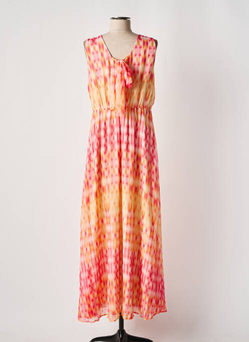 Robe longue orange VERO MODA pour femme