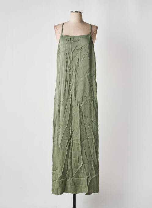 Robe longue vert PIECES pour femme