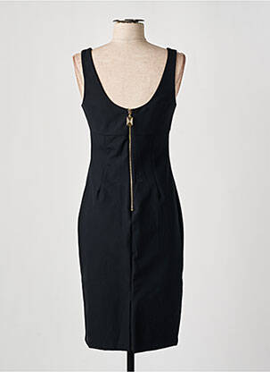 Robe mi-longue fermeture zippée au dos fines bretelles noir RELISH femme