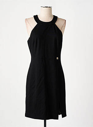 Robe mi-longue sans manche sans manche noir FRACOMINA femme