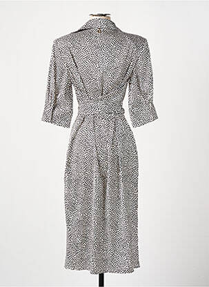 Robe mi-longue manches courtes manches courtes beige RELISH femme
