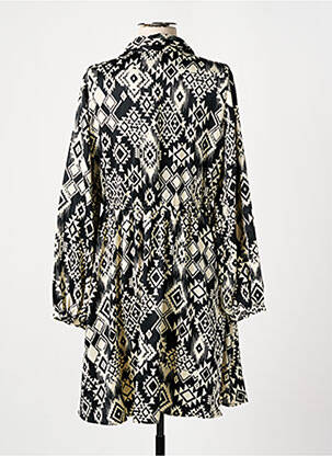 Robe mi-longue coupe fluide manches longues noir VERO MODA femme