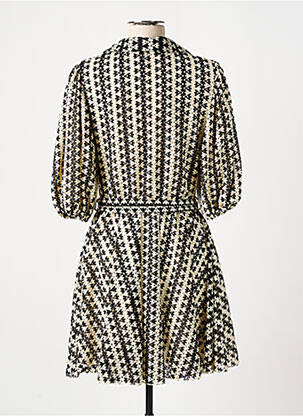 Robe courte manches 3/4 manches 3/4 noir HOLLY & JOEY femme