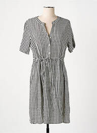 Robe mi-longue manches courtes manches courtes gris CREAM femme