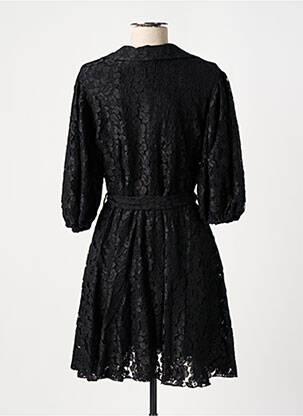 Robe courte manches 3/4 manches 3/4 noir HOLLY & JOEY femme