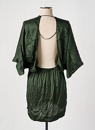 Robe courte manches 3/4 manches 3/4 vert KARMA KOMA femme