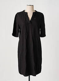 Robe courte manches courtes manches courtes noir ICHI femme