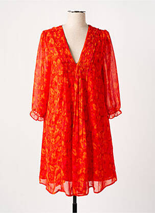 Robe courte orange FREEMAN T.PORTER pour femme