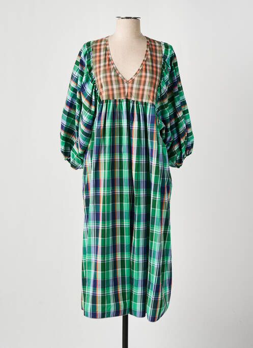 Robe longue vert THE CORNER pour femme
