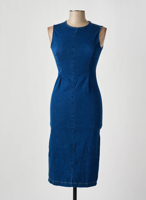 Robe mi-longue bleu LTB pour femme