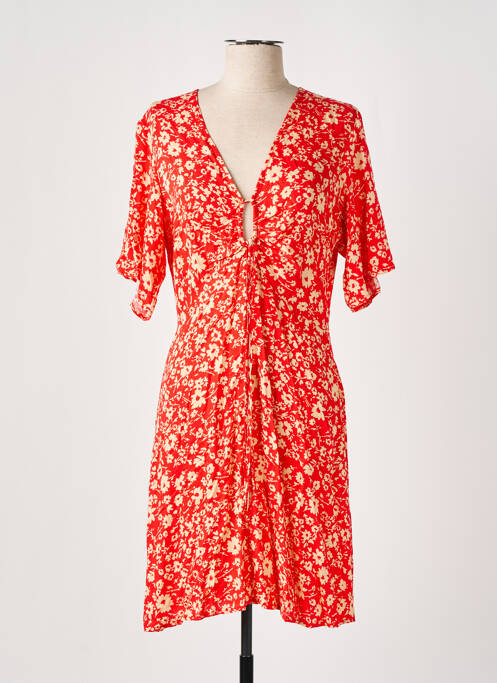 Robe mi-longue rouge FREEMAN T.PORTER pour femme