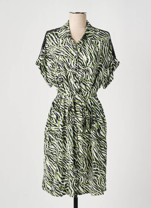 Robe mi-longue vert FREEMAN T.PORTER pour femme