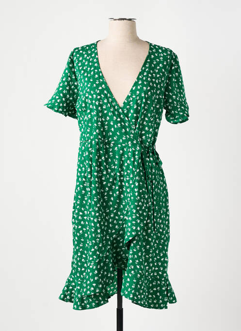 Robe mi-longue vert ONLY pour femme