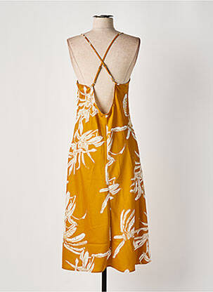 Robe longue coupe fluide fines bretelles jaune AWARE BY VERO MODA femme