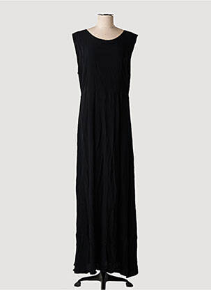 Robe longue manches dos nu sans manche noir KARMA KOMA femme