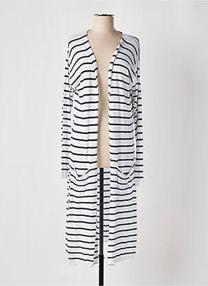 Gilet manches longues manches longues blanc LTB femme