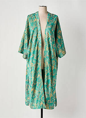 Veste kimono manches longues vert LE SUN femme