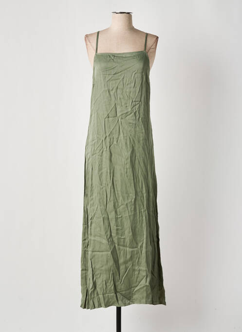 Robe longue vert PIECES pour femme