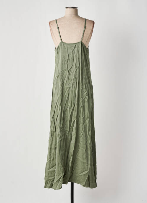 Robe longue vert PIECES femme