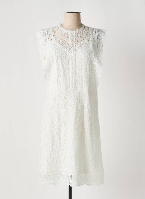 Robe mi-longue blanc ONLY pour femme