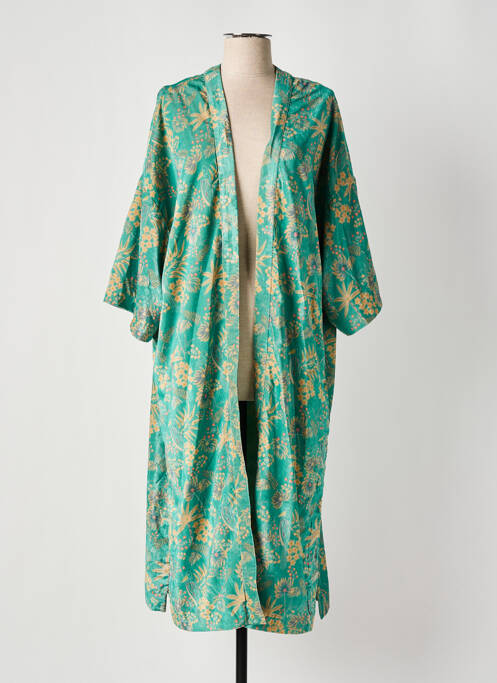 Veste kimono vert LE SUN pour femme